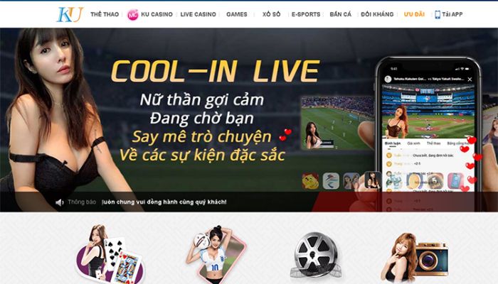 Cool in live Kubet88 là gì?